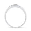 Image 3 : 1/10 CTW Round Diamond Solitaire Promise Bridal Ring 10kt White Gold - REF-11X9T