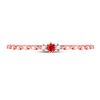 Image 2 : 0.03 CTW Round Ruby Diamond Stackable Ring 10kt Rose Gold - REF-5R9H