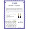 Image 2 : Genuine 29.6 ctw Sapphire Earrings 14KT Yellow Gold - REF-40V7W