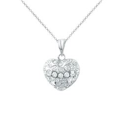 0.99 CTW Diamond Pendant 14K White Gold - REF-67Y3X