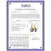 Image 2 : Genuine 11.50 ctw Amethyst Earrings 14KT Yellow Gold - REF-74K6V