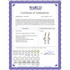 Image 2 : Genuine 4 ctw Tanzanite Earrings 14KT Yellow Gold - REF-74R2P