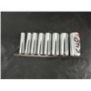 Image 1 : 8 DEEP CHROME SOCKETS (3/8" TO 13/16")