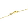 Image 6 : 14K Yellow Gold Double 10mm Pink Rose Quartz Bead Pendant & 16" Cable Link Chain