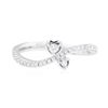 Image 2 : 0.21 ctw Diamond Ring - 18KT White Gold