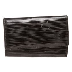 Louis Vuitton Black Epi Leather 6 Key Holder