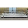 Image 1 : 5 Tier Metal Bleachers Grandstand Seating 15'x8'x4' (some damage)