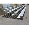 Image 4 : 5 Tier Metal Bleachers Grandstand Seating 15'x8'x4' (some damage)