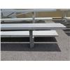 Image 5 : 5 Tier Metal Bleachers Grandstand Seating 15'x8'x4' (some damage)