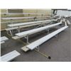 Image 13 : 5 Tier Metal Bleachers Grandstand Seating 15'x8'x4' (some damage)