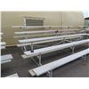 Image 3 : 5 Tier Metal Bleachers Grandstand Seating 15'x8'x4' (some damage)