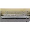 Image 1 : 5 Tier Metal Bleachers Grandstand Seating 15'x8'x4' (some damage)