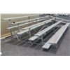 Image 2 : 5 Tier Metal Bleachers Grandstand Seating 15'x8'x4' (some damage)