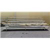 Image 1 : 5 Tier Metal Bleachers Grandstand Seating 15'x8'x4' (some damage)