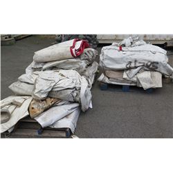Qty 3 Pallets Misc Tarps & Tent Panels