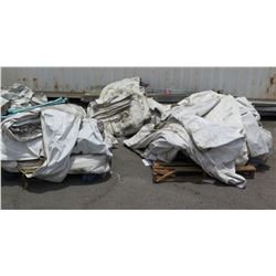 Qty 3 Pallets Misc Tarps & Tent Panels