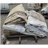 Image 2 : Qty 2 Pallets Misc Olympic Tent Flame Retardant Tarps & Panels
