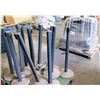 Image 1 : Qty 2 Pallets Lavi Industries Beltrac Crowd Control Partition Divider Posts