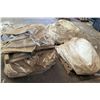 Image 1 : Qty 3 Pallets Misc Tarps & Tent Panels & Box Scrap Fabric