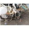 Image 10 : Metal Wire Bin White Hanging Lighting, Metal Pipes, etc