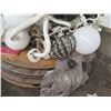 Image 8 : Metal Wire Bin White Hanging Lighting, Metal Pipes, etc
