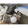Image 9 : Metal Wire Bin White Hanging Lighting, Metal Pipes, etc