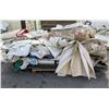 Image 1 : Qty 2 Pallets Misc Olympic Tent Flame Retardant Tarps & Panels