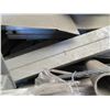 Image 10 : Qty 2 Plastic Bins Curved Metal 1000 G Plates, Poles, Fittings, Tarps, etc