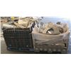 Image 2 : Qty 2 Plastic Bins Curved Metal 1000 G Plates, Poles, Fittings, Tarps, etc