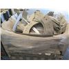 Image 3 : Qty 2 Plastic Bins Curved Metal 1000 G Plates, Poles, Fittings, Tarps, etc