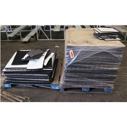 Qty 2 Pallets Multiple Interlocking Portable Flooring Mats 12" Square