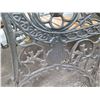 Image 26 : Qty 10 Wood & Iron Garden Benches w/ Armrests (some damaged/missing parts)
