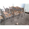 Image 7 : Qty 10 Wood & Iron Garden Benches w/ Armrests (some damaged/missing parts)