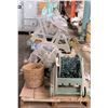 Image 1 : Pallet Light Rewinders w/ Lights, Fire Extinguisher, Ropes, Wheels, Basket, etc