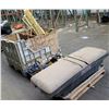 Image 1 : Qty 2 Pallets Craftsman Truck Toolbox w/ Tools, Aloha Rentals Framing, Shovels
