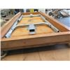 Image 11 : Qty 2 Pallets Wooden Rectangular Folding Tables w/ Metal Legs
