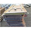 Image 26 : Qty 2 Pallets Wooden Rectangular Folding Tables w/ Metal Legs