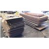 Image 2 : Qty 2 Pallets Wooden Rectangular Folding Tables w/ Metal Legs
