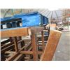 Image 5 : Pallet Wooden Slatted High Back Chairs