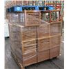 Image 8 : Pallet Wooden Slatted High Back Chairs