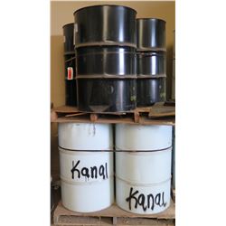 Qty 6  55 Gal Drums Rhino Linings Hybrid HD-55 & A231 Industrial Coatings