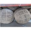 Image 4 : Multiple Large Round Pendant Straw Bamboo Hanging Lights