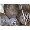 Image 8 : Multiple Large Round Pendant Straw Bamboo Hanging Lights