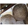 Image 9 : Multiple Large Round Pendant Straw Bamboo Hanging Lights