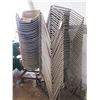 Image 1 : Approx. 70 Metal Mesh Net Stacking Chairs