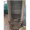 Image 8 : Approx. 70 Metal Mesh Net Stacking Chairs