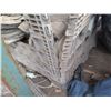 Image 10 : Pallet White Stacking Plastic Trash Cans & Misc Cable, Air Vents
