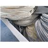 Image 12 : Pallet White Stacking Plastic Trash Cans & Misc Cable, Air Vents