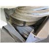 Image 13 : Pallet White Stacking Plastic Trash Cans & Misc Cable, Air Vents