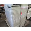 Image 3 : Pallet White Stacking Plastic Trash Cans & Misc Cable, Air Vents